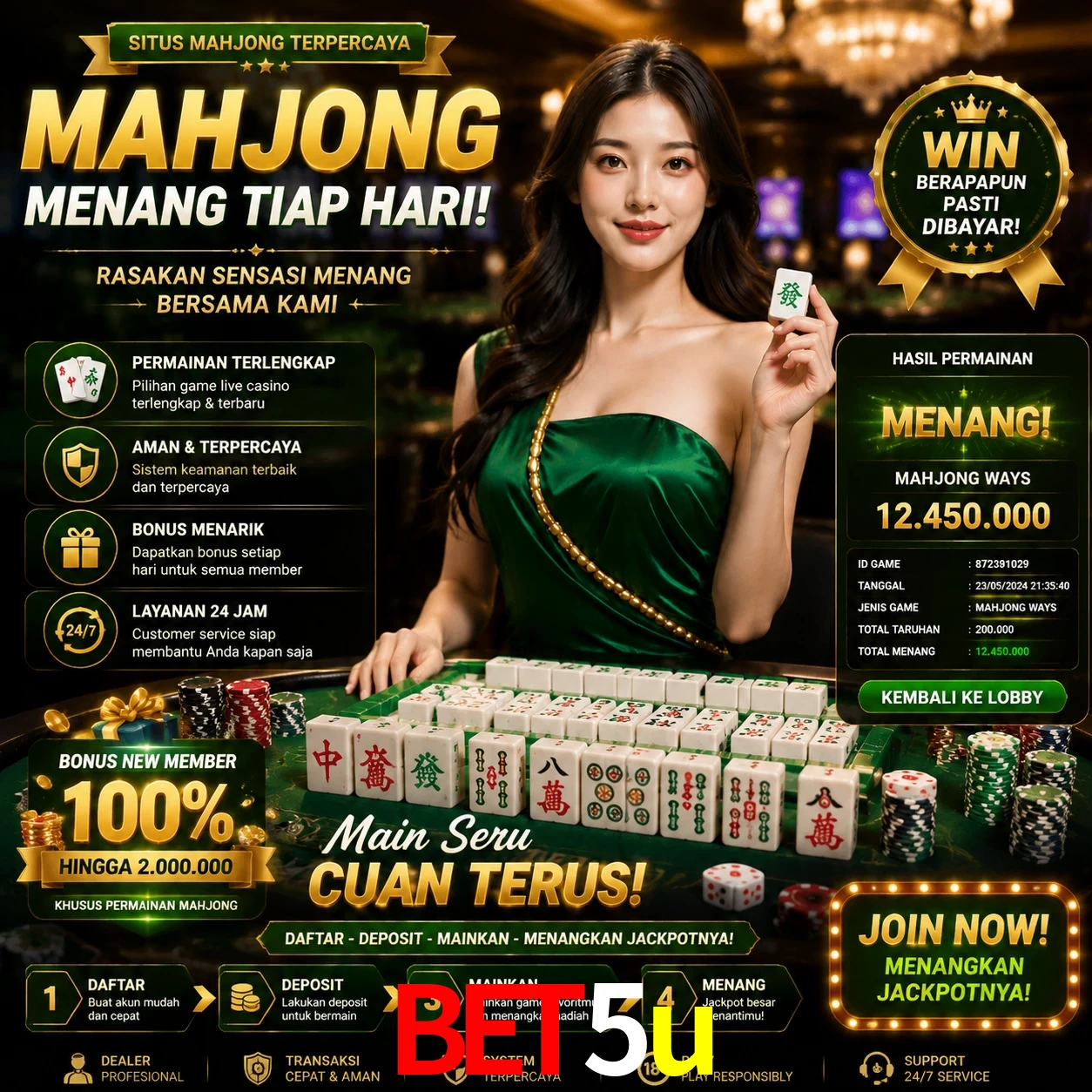 Cashback VIP bet5u - reembolso semanal